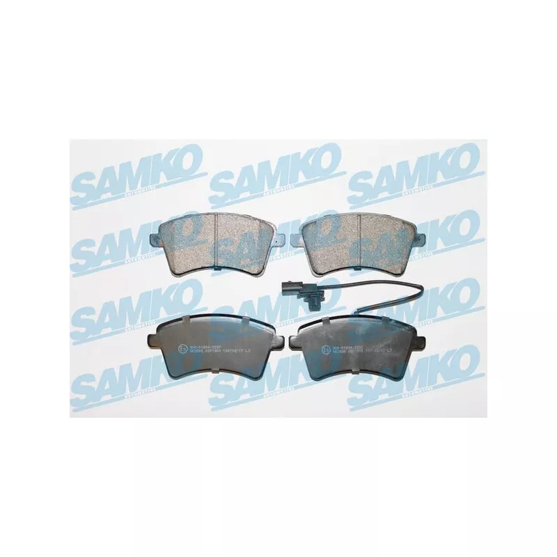 Jeu de 4 plaquettes de frein avant SAMKO 5SP1800