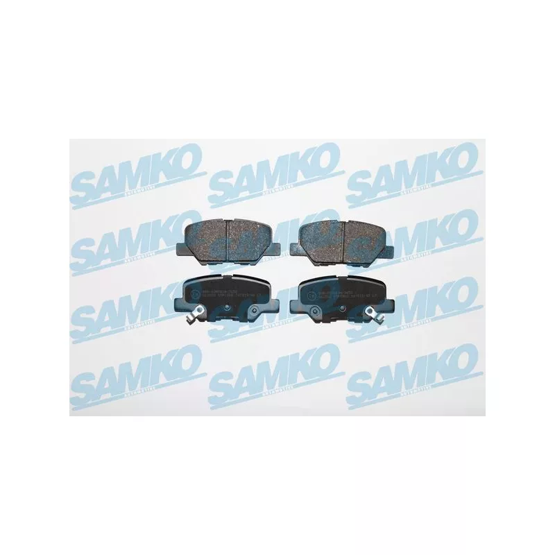 Jeu de 4 plaquettes de frein arrière SAMKO 5SP1802
