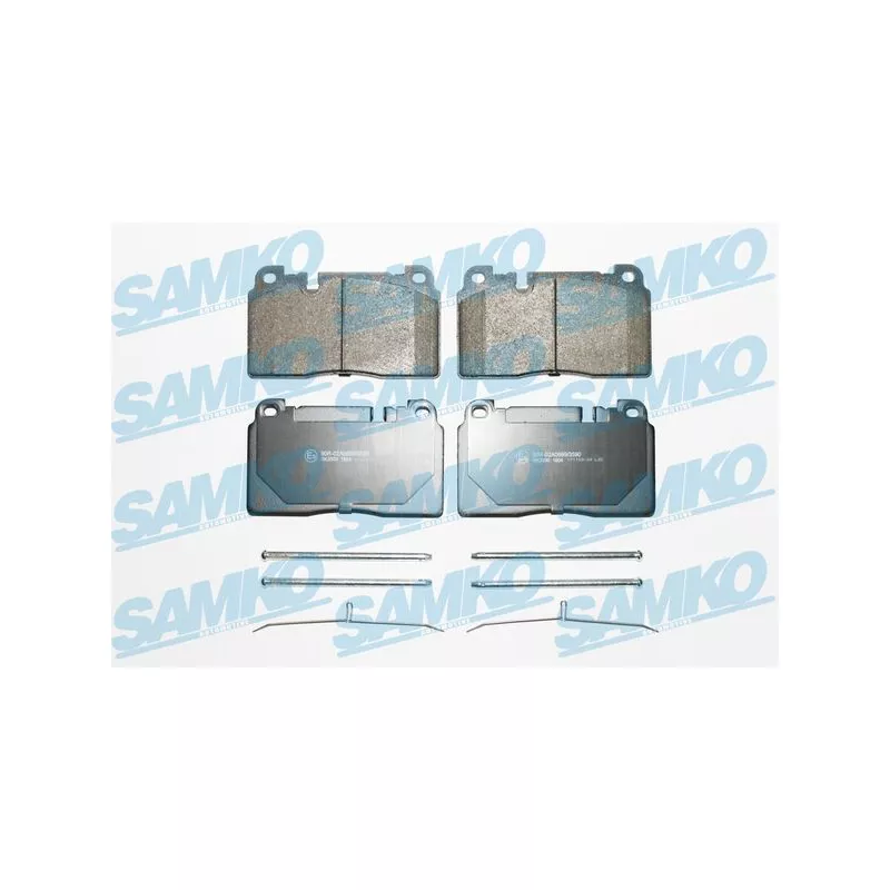 Jeu de 4 plaquettes de frein avant SAMKO 5SP1804