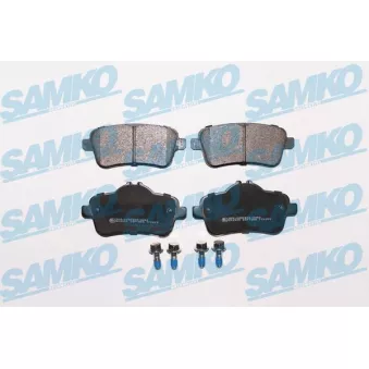 Jeu de 4 plaquettes de frein arrière SAMKO