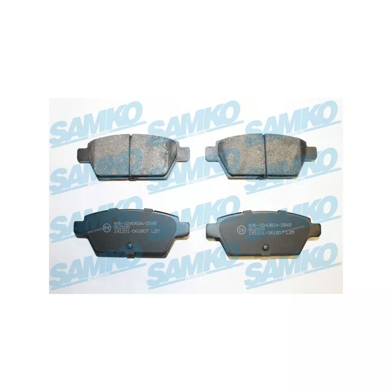Jeu de 4 plaquettes de frein arrière SAMKO 5SP1807