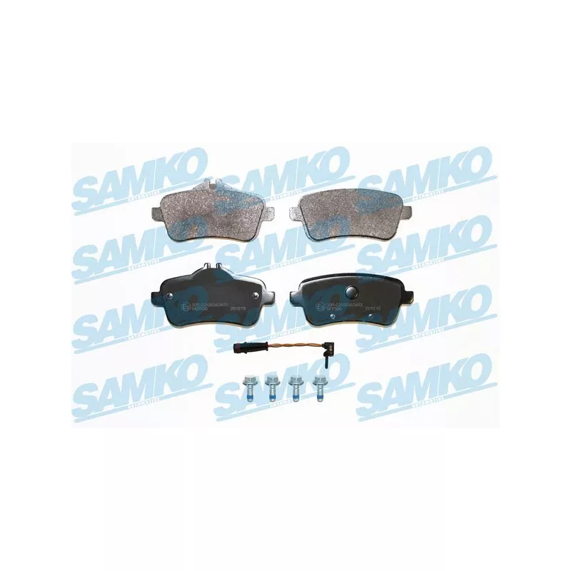 Jeu de 4 plaquettes de frein arrière SAMKO 5SP1817A
