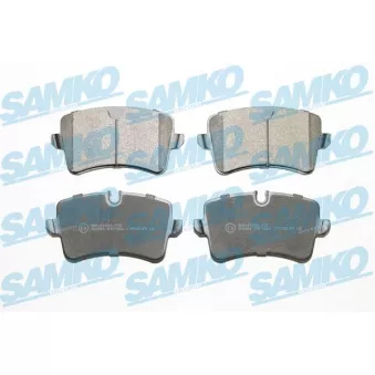 Jeu de 4 plaquettes de frein arrière SAMKO