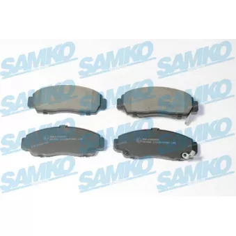 Jeu de 4 plaquettes de frein avant SAMKO