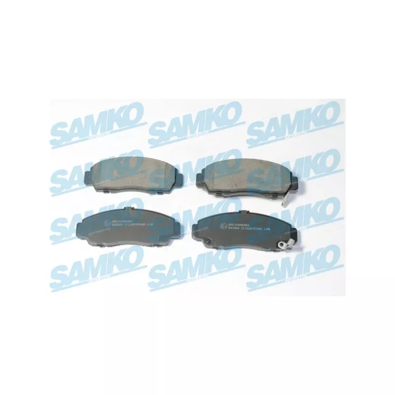 Jeu de 4 plaquettes de frein avant SAMKO 5SP1840