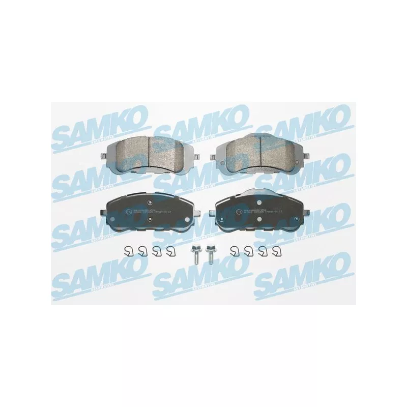 Jeu de 4 plaquettes de frein avant SAMKO 5SP1845
