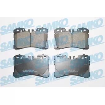 Jeu de 4 plaquettes de frein avant SAMKO