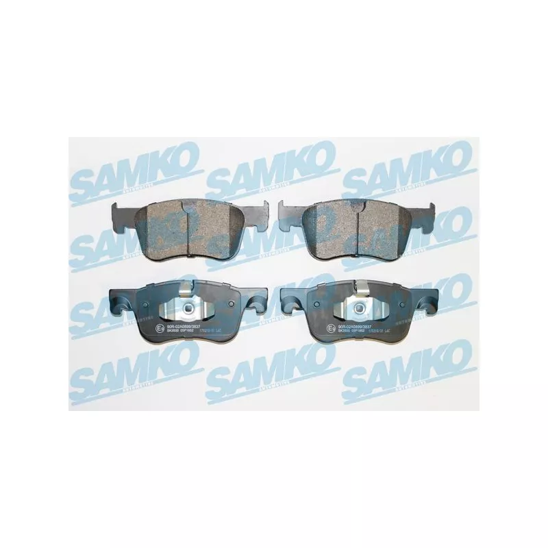 Jeu de 4 plaquettes de frein avant SAMKO 5SP1852