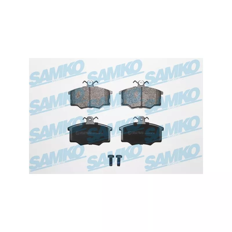 Jeu de 4 plaquettes de frein avant SAMKO 5SP187