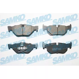 Jeu de 4 plaquettes de frein arrière SAMKO