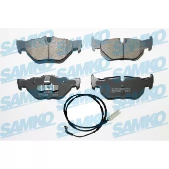 Jeu de 4 plaquettes de frein arrière SAMKO
