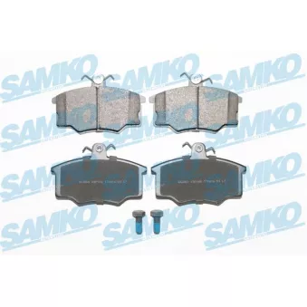Jeu de 4 plaquettes de frein avant SAMKO 5SP188