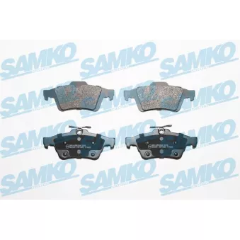 Jeu de 4 plaquettes de frein arrière SAMKO