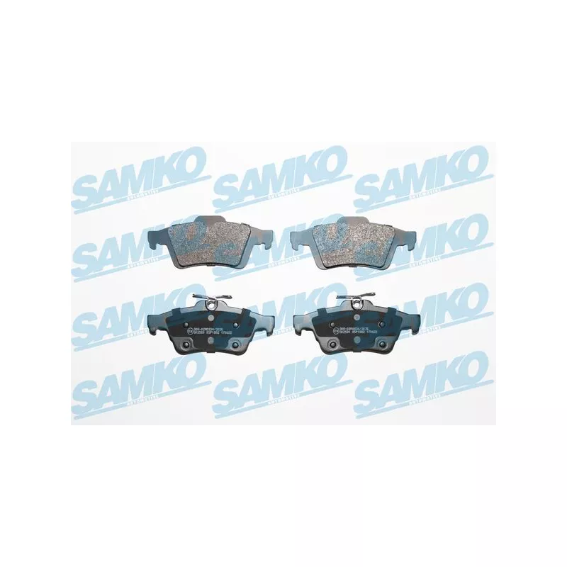 Jeu de 4 plaquettes de frein arrière SAMKO 5SP1882