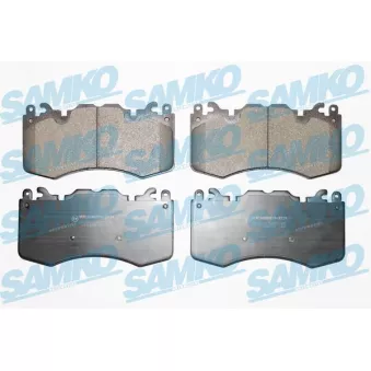 Jeu de 4 plaquettes de frein avant SAMKO 5SP1885