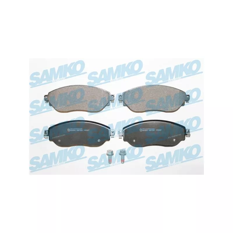 Jeu de 4 plaquettes de frein avant SAMKO 5SP1901