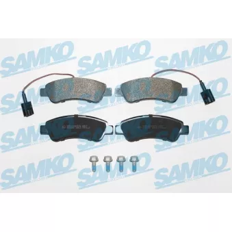 Jeu de 4 plaquettes de frein arrière SAMKO