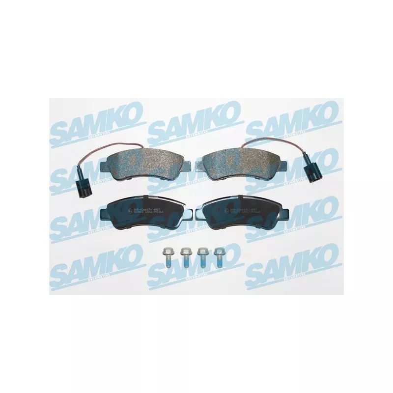 Jeu de 4 plaquettes de frein arrière SAMKO 5SP1902