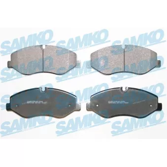 Jeu de 4 plaquettes de frein avant SAMKO