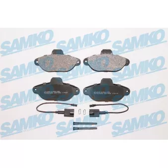 Jeu de 4 plaquettes de frein avant SAMKO