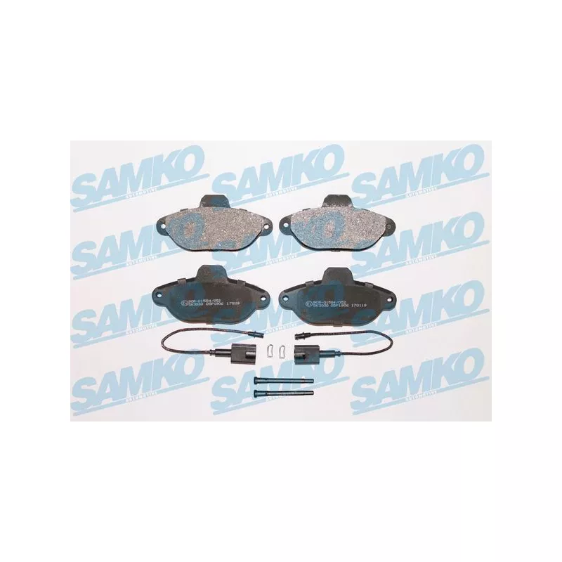 Jeu de 4 plaquettes de frein avant SAMKO 5SP1906