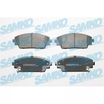 Jeu de 4 plaquettes de frein avant SAMKO