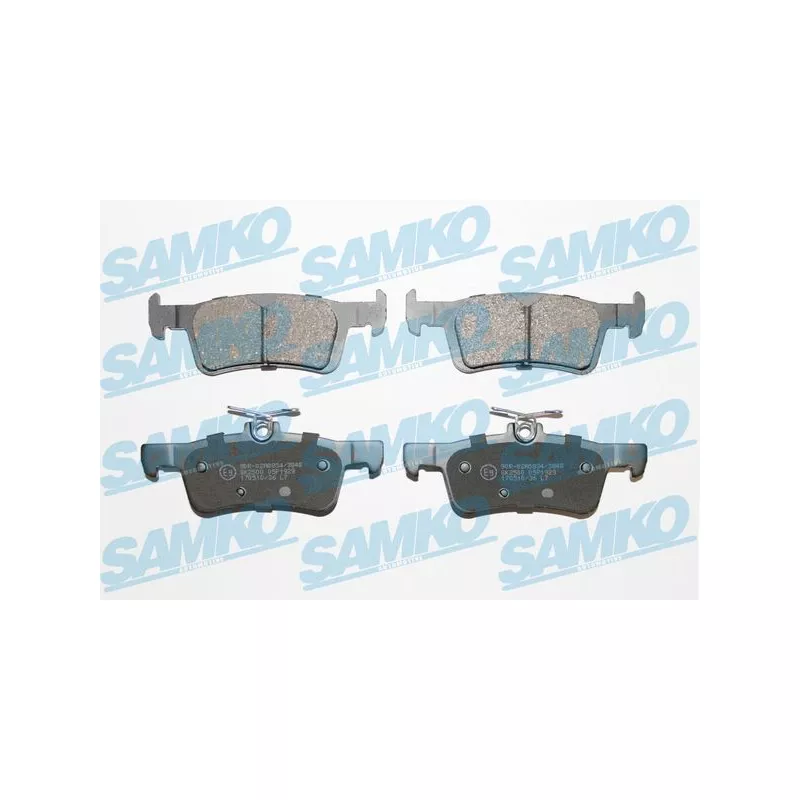 Jeu de 4 plaquettes de frein arrière SAMKO 5SP1929