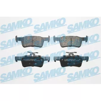 Jeu de 4 plaquettes de frein arrière SAMKO