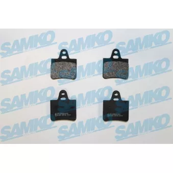 Jeu de 4 plaquettes de frein arrière SAMKO