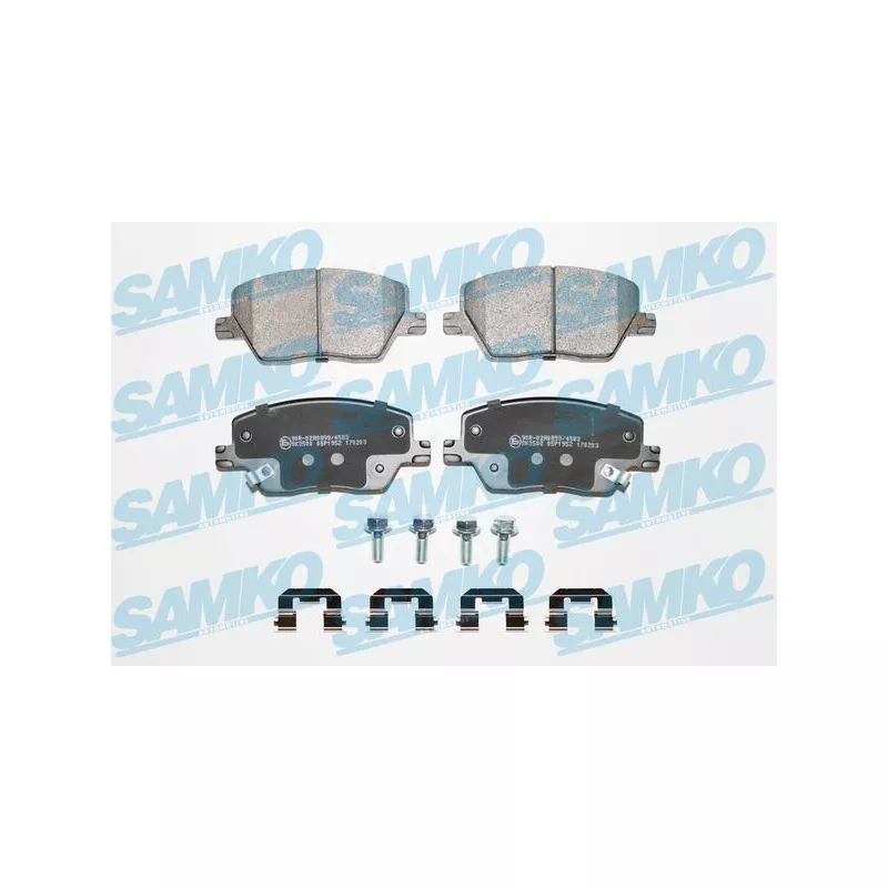 Jeu de 4 plaquettes de frein avant SAMKO 5SP1952K