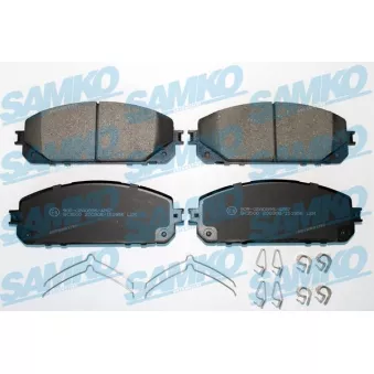 Jeu de 4 plaquettes de frein avant SAMKO