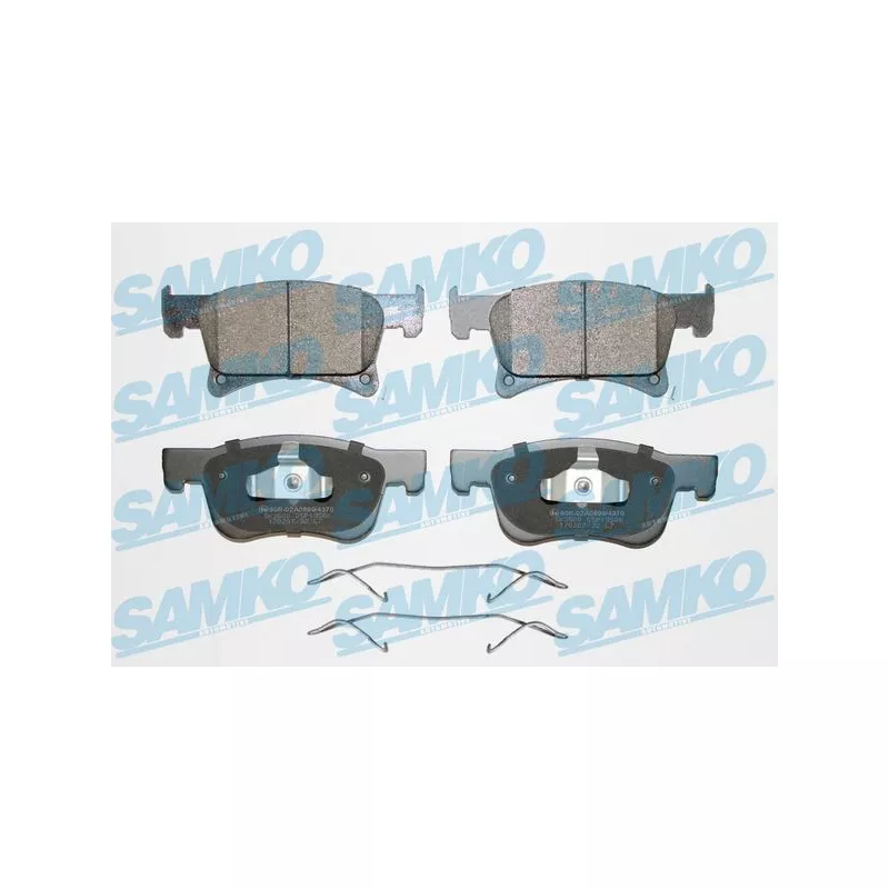 Jeu de 4 plaquettes de frein avant SAMKO 5SP1958K