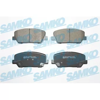 Jeu de 4 plaquettes de frein avant SAMKO