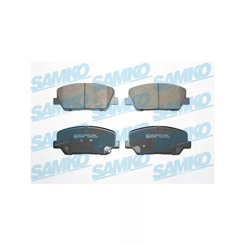 Jeu de 4 plaquettes de frein avant SAMKO 5SP1960