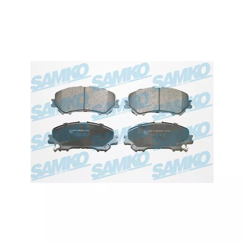 Jeu de 4 plaquettes de frein avant SAMKO 5SP1975