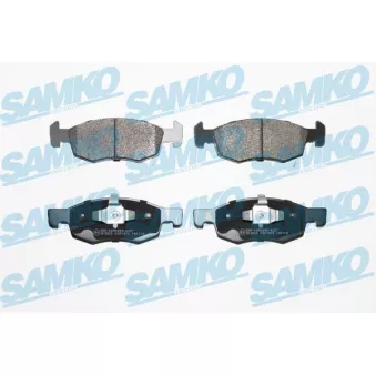 Jeu de 4 plaquettes de frein avant SAMKO