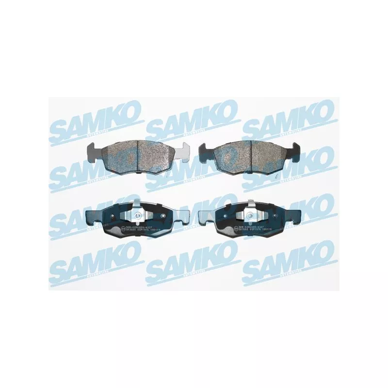 Jeu de 4 plaquettes de frein avant SAMKO 5SP1976