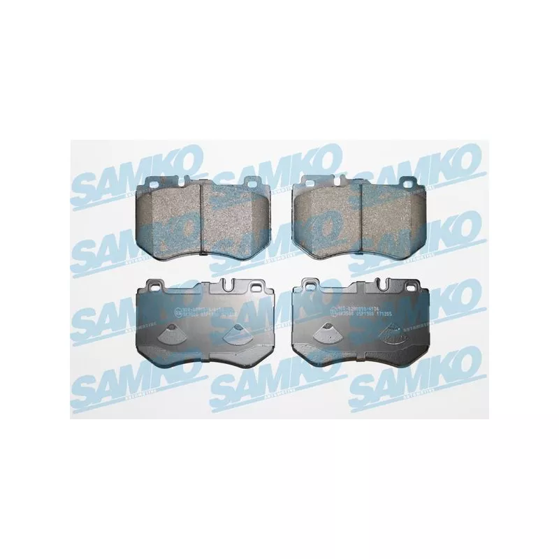 Jeu de 4 plaquettes de frein avant SAMKO 5SP1980