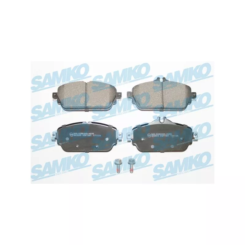Jeu de 4 plaquettes de frein avant SAMKO 5SP1981