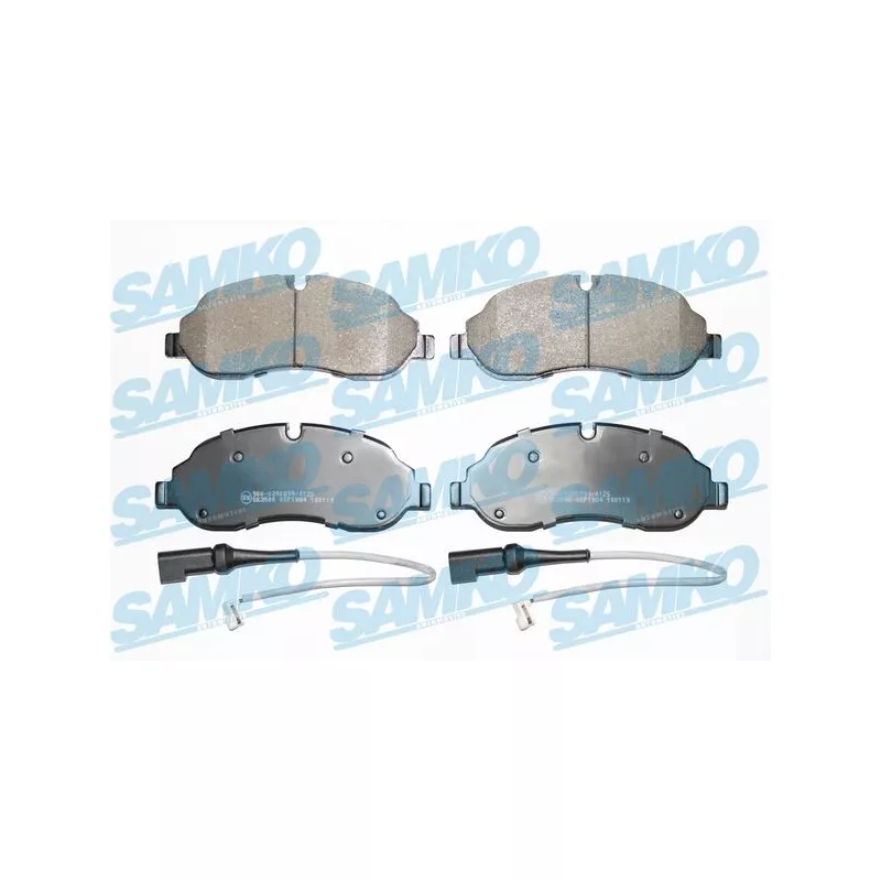 Jeu de 4 plaquettes de frein avant SAMKO 5SP1984A