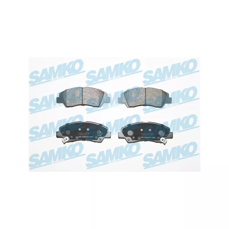 Jeu de 4 plaquettes de frein avant SAMKO 5SP1988