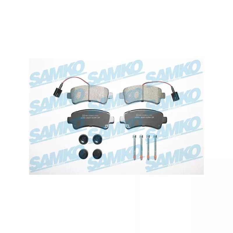 Jeu de 4 plaquettes de frein arrière SAMKO 5SP1994