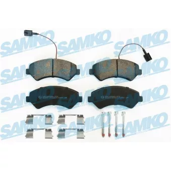 Jeu de 4 plaquettes de frein avant SAMKO