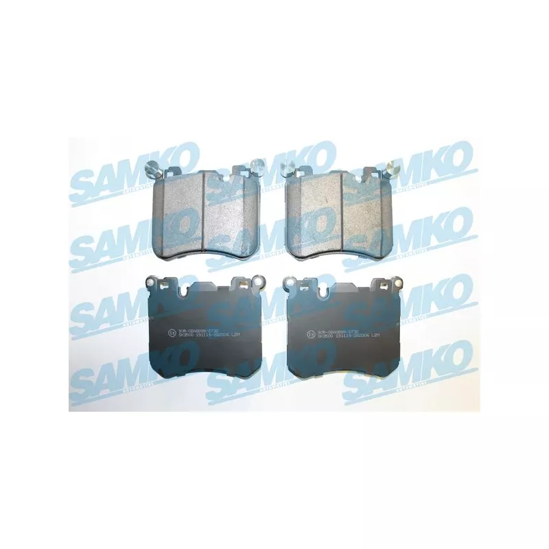 Jeu de 4 plaquettes de frein avant SAMKO 5SP2006