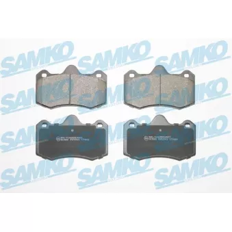 Jeu de 4 plaquettes de frein avant SAMKO 5SP2009