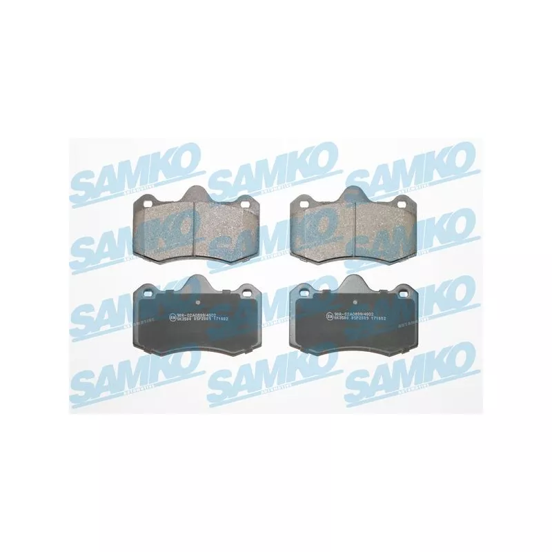 Jeu de 4 plaquettes de frein avant SAMKO 5SP2009