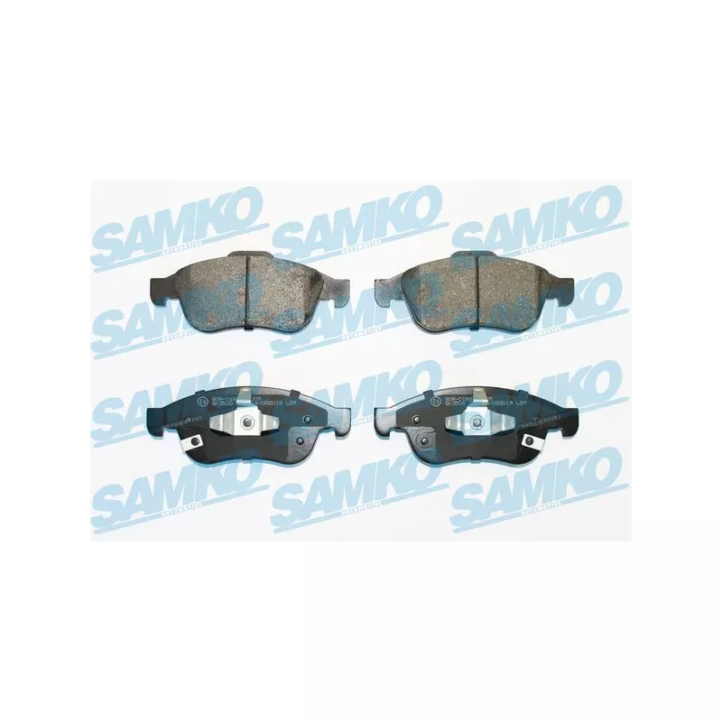 Jeu de 4 plaquettes de frein avant SAMKO 5SP2019
