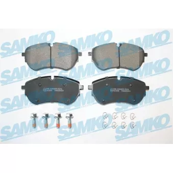 Jeu de 4 plaquettes de frein avant SAMKO