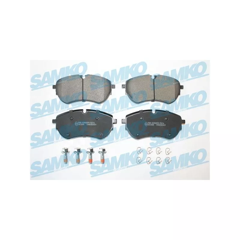 Jeu de 4 plaquettes de frein avant SAMKO 5SP2021