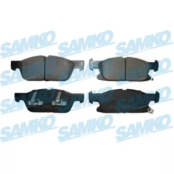 Jeu de 4 plaquettes de frein avant SAMKO